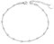 VU100 bracelet de cheville coeur délicat pour femme en acier inoxydable 316L avec perles porte-bonheur ornement de pied de plage pied nu bracelet de cheville réglabl