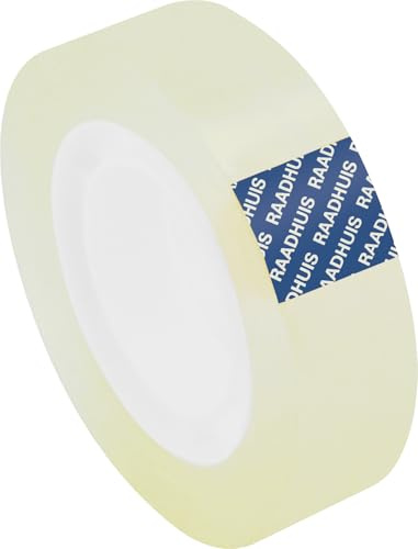 Raadhuis - Nastro adesivo trasparente per dispenser B1, 15 mm x 33 m