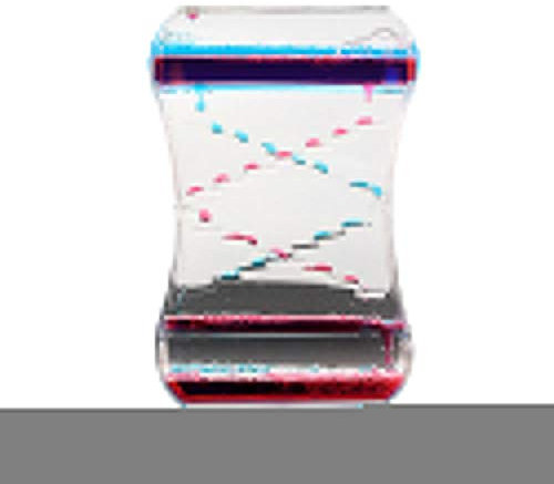 Ordertown Acrylique Huile Sablier Liquide Mouvement Bulle Goutte Goutte Jouet, Horloge Sablier Huile Claire Horloge Pour Enfants Jouet Home Desktop Decor Cadeau rouge Bleu