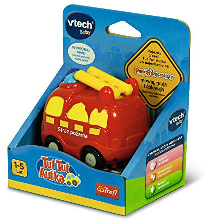 Vtech Trefl TUT Autko Feuerwehr Spielzeug Interaktiv für Kinder ab 12 Monaten