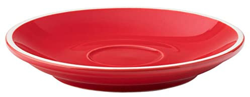 Utopia Barista Espresso Red Saucer 4.5inch / 11.5cm - Case of 12 - Espresso Saucers, Coffee Service
