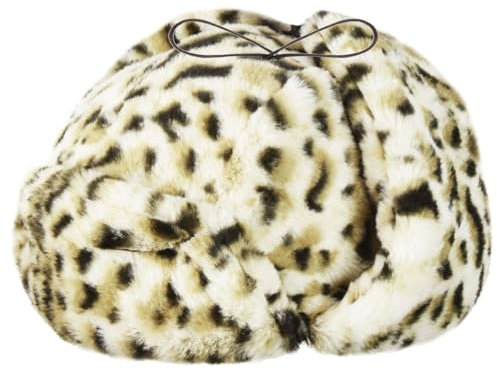 Kangol Unisex Leopard Trapper Baskenmütze, Schneeleopard, 56