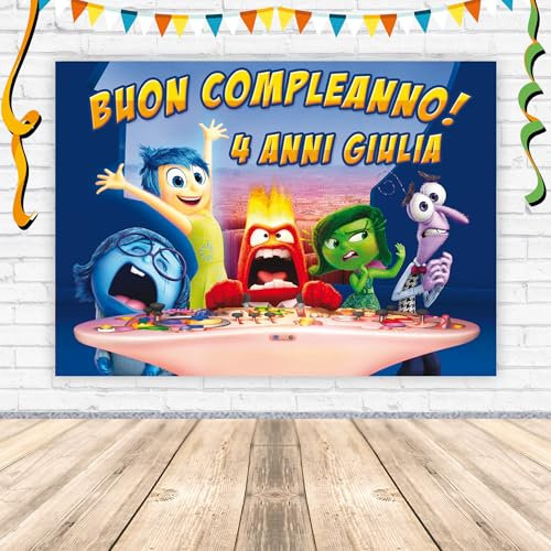 Poster in carta stampata alta risoluzione cm L140 x H100 - Inside Out 01 personalizzato compatibile