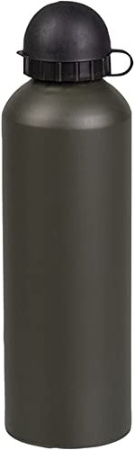 Bouteille d'eau en aluminium 750 ml Bouteille en aluminium 750 ml Bouche étroite Couleur OD Vert militaire Camping Randonnée Pêche Chasse Survie