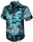 Enlision Hawaii Hemd Männer Sommer Hawaii Hemd Herren Kurzarm Hellblau Hawaiihemd Palmen mit Brusttasche Hawaii Shirt Strandhemd L