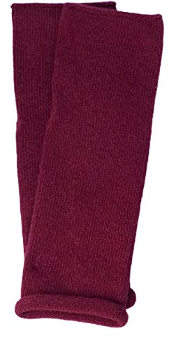 FosterNatur, Arm Stulpen mit Daumenloch, 100% Wolle (Merino) (Bordeaux)