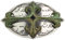 BELTINGER Gürtelschnalle Letter Cross 4,0 cm | Buckle Wechselschließe Gürtelschließe 40mm Massiv | Wechselgürtel bis 4cm | bicolor s/g