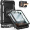 Timecity For iPad (A16)11th Generation Case 11 inch 2025/iPad 10th Generation Case 10.9 inch 2022, Heavy Duty Protective Cover with Screen Protector, Rotating Stand, Shoulder Strap. Black