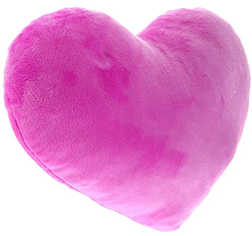 PRETYZOOM 30Cm Cuscino Cuore Peluche Morbido, Regalo Romantico, Decorazione per Casa, Divano E Letto, Viola