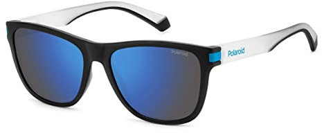 Polaroid Pld 2138/s 0VK/5X MTBLK BLUE Sunglasses Unisex Polycarbonate, Standard, 56