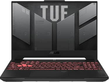 ASUS TUF A15-TUF507NU-LP054W PC Portable Gamer 15 Full HD 144Hz (AMD Ryzen 7-7735HS, GeForce RTX 4050, 16G (2x8 Go) RAM, 1 to PCIe SSD) Windows 11 Clavier Rétroéclairé AZERTY Français RGB 1 Zone