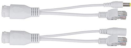 Poe Splitter 12V Puissance sur Ethernet Adaptateur Poe Passif Diviseur de Câble Injecteur étanche Noir (Blanc)