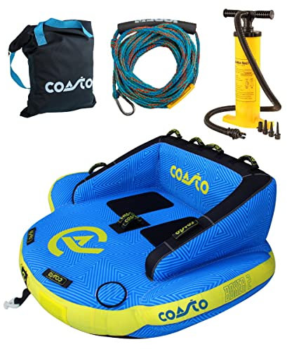 Brunelli COASTO Boxer 2 Personen Towable Tube Boot Tubes inkl. Funtube Leine & Pumpe