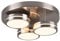 Trio Leuchten LED Deckenleuchte Franklin 626510307, Metall Nickel matt, inkl. 8.5 Watt LED, Switch Dimmer