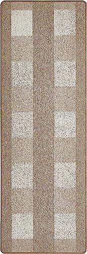 andiamo Teppich Dalia strapazierfähiger Teppichläufer aus Polypropylen pflegeleicht und fleckenbeständig 67 x 200 cm Hellbeige