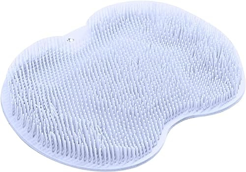 Coussin De Bain Exfoliant For Le Dos, Épurateur De Dos De Salle De Bain Ventouse Murale En Silicone Exfoliant For Le Dos Coussin De Massage Des Pieds Coussin De Massage, Tapis De Massage ( Color : Blu