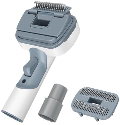 MOPEI 3 en 1 Brosse Aspirateur Chien et Chat | Outil de Toilettage Convient à la plupart des aspirateurs avec des tuyaux de 32 mm et 35 mm