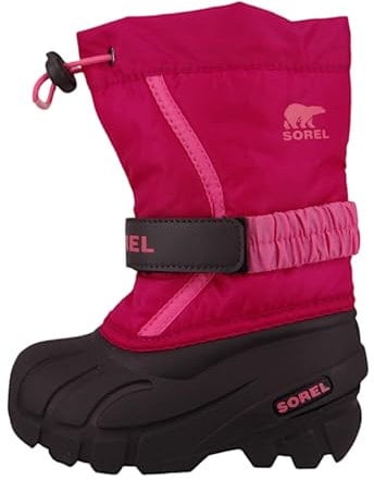 Sorel Flurry Boot, Stivali Invernali, Unisex - Bambini e ragazzi, Deep Blush/Tropic Pink 2024, 26 EU