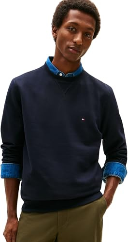 Tommy Hilfiger Herren Sweatshirt Essential Fleece Crew Neck Regular Fit