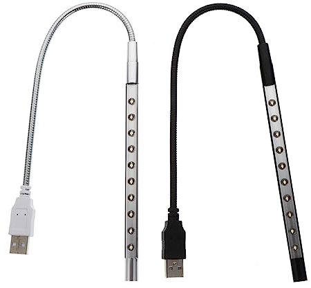 Gadpiparty 2St Augenlicht tischlampe Schreibtischleuchten Tischleselampe Laptop-Tastatur Computer Tastatur Laptop-Computer flexible Lampe LED-Leselicht USB Computerbeleuchtung Rechner