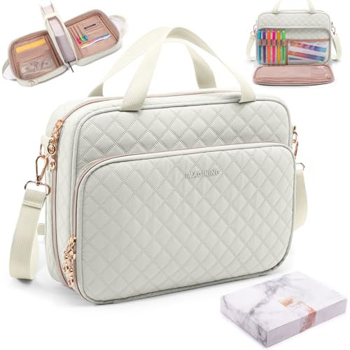 IMAGINING Große Bibeltasche mit Bibelhülle für Frauen – Bibeltragetasche mit Schultergurt – Bibeltasche mit Markern – Bibelträger mit Taschen für Bibelstudium Lieferanten – Bibelgeschenk Mädchen
