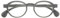 OPULIZE OCA Lesebrille - Moderne Runde Retro-Fassung - Grau Glänzend - Herren Damen - Federscharniere - R54-7 - +3.00