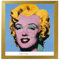 Andy Warhol - Shot - Blue Marilyn Poster Kunstdruck komplett mit Rahmen in Gold - 5 Bilderrahmen zur Auswahl - fertig zum Aufhängen - professionell gerahmt