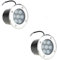 LGJEGD Einbaustrahler, 7 W IP67 LED-Boden-Gartenweg-Stehleuchte for den Außenbereich, 2er-Pack (Blue Light,24v)