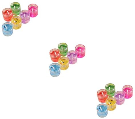 IMIKEYA 3 Sätze 6 Packung Gelee Kerzen Duft Tragbare Sahneflaschen Rosa Für Den Einzug Zur Einweihung Entzückende Kerzen Nachtkerzendekoration Plastik 6 Stück * 3