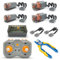 Technik Motoren Set, 4x Motoren(2M+2L), Fernbedienung, Batteriemodul, Verlängerungskabel, Power Function Motor Kompatibel mit Technic