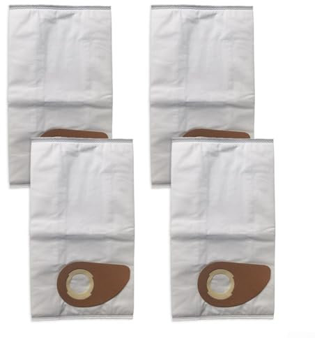 ZiStarlilife Lot de 4 sacs à poussière pour aspirateur NILFISK Buddy II humides et secs, comparable au sac à poussière en tissu 81943048, nettoyage efficace