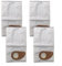 ZiStarlilife Lot de 4 sacs à poussière pour aspirateur NILFISK Buddy II humides et secs, comparable au sac à poussière en tissu 81943048, nettoyage efficace