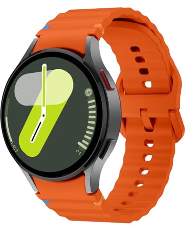 Silikon Sport Band für Galaxy Watch 7/6/5/4/FE,6/4 Classic,5 Pro Armband | Weich,Atmungsaktiv,Schweißfest,Silikon Armbänder für Galaxy Watch 7/6/5/4/FE 40 44mm,6/4 Classic 47 43 46 42mm,5 Pro 45mm