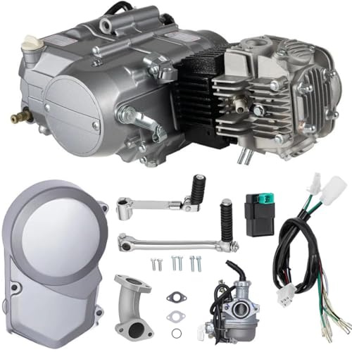 125ccm Motor 4 Takt 125cc Dirtbike Pitbike Motor 4 Gang Handkupplung 6,5 kW CDI-Einzylinder-Viertaktmotor mit Luftkühlung für Motocross-Motorräder