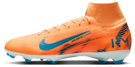 Nike Herren Mercurial Superfly 10 Pro Kylian Mbappé Firm-Ground High-Top Fußballschuhe, Melon Tint/Neo Turq/Igloo, 45.5