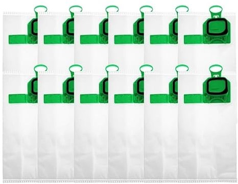 GZLLWVNK Compatible avec Vorwerk, VK140 VK150 FP 140/150 Filtre De Nettoyage for Aspirateur Sac À Poussière Pièces De Rechange Remplacer Le Sac À Poussière De L'aspirateur Accessoires(12pcs)