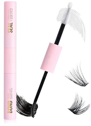 Eyelashes Bond Glue and Seal - Cluster Lash Glue for Individual DIY Eyelash Extensions - Super Strong Hold 48-72 Hours Cluster Lash Adhesive - Seal and Bond Eyelash Glue for Sensitive Eyes