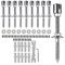 Ensemble de boucles croisées en acier inoxydable, kit de treillis mural robuste, supporte les plantes grimpantes jusqu'à 150 kg, pour fleurs, vignes, légumes (1)