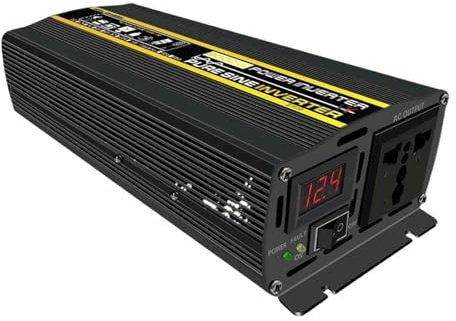 Onduleur Universel pour Voiture À Onde Sinusoïdale 8000 W 12V/24V vers 220V 50Hz Transformateur Tension Hors Réseau Convertisseur Multiprises Onduleur Puissance(24V to 220V)
