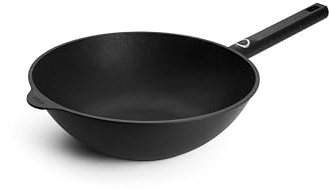 WOLL – Eco Logic QXR Wok- und Rührpfanne Ø 30 cm, 10 cm hoch, mit festem Stiel – PFAS-freie Antihaft-Wokpfanne, backofenfest – Induktionspfanne – Pfanne Induktion – Rührpfanne