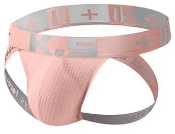 KAREN SPACE Jockstrap String Homme Sexy Coton sous-vêtements Respirant Tanga de Sport