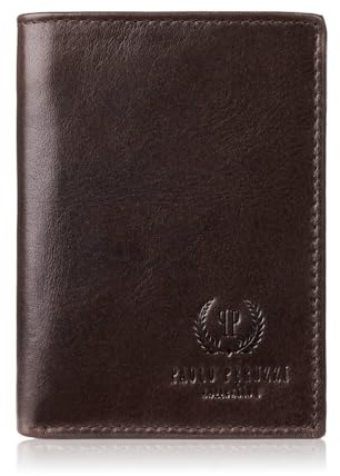 Herren Leder Geldbörse braun klassisch elegant mit RFID Schutz Paolo Peruzzi AY-10-BR