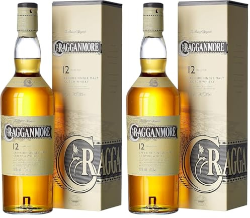 Cragganmore 12 Ans, Whisky Ecossais Single Malt, 0.7L (Lot de 2)