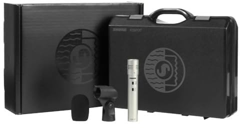 Shure KSM137/SL - Par estéreo con (2) KSM137, (2) Parabrisas de Espuma, Adaptador de micrófono estéreo A27M y Estuche de Transporte