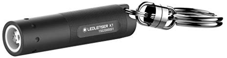 Led Lenser Mini Torcia Elettrica K1 a Pila 17 Lumens, Raggio di Luce 16 Metri, 7.5 G, Anello Portachiavi Incluso