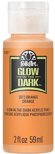 Plaid - 60 ml, Folkart leuchtet im Dunkeln, Orange