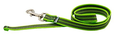 Gummierte Leine ohne Handschlaufe - grün, 100 cm (1 m)