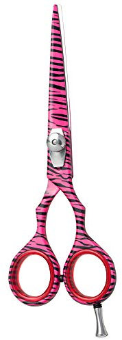 Haarschere, Haarschneideschere, Friseurschere, Salonschere Pink Zebra 5,5 H-16