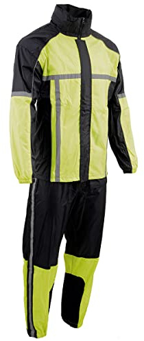 Milwaukee Leather Tuta antipioggia mimetica da uomo impermeabile con tubazioni riflettenti-viola Mossy-S