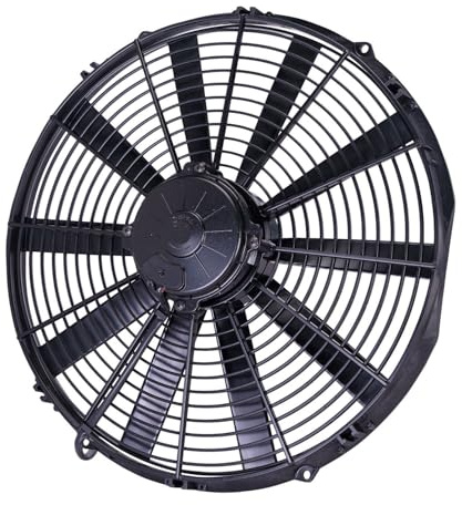 Spal 30102120 Abzieherventilator (40,6 cm Hochleistungs; gerade Klinge; zur Verwendung mit 30 Ampere-Sicherung bei 13 V), 1 Stück